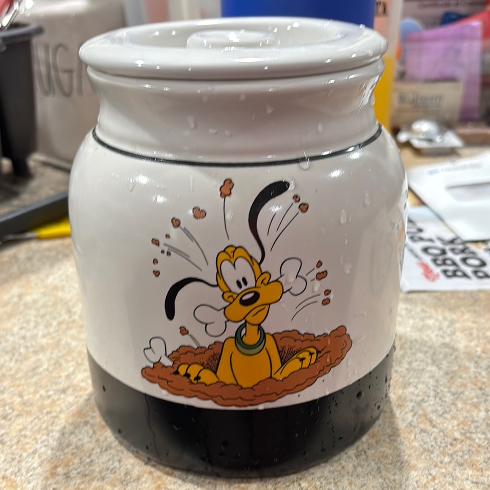 Disney Black and White Ceramic Container with Playful Design
